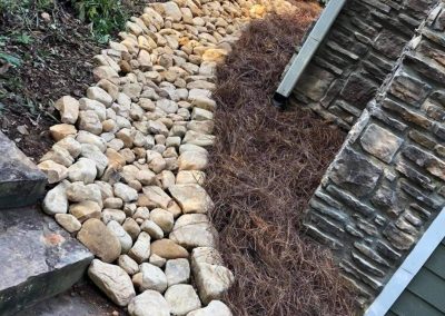 Local Mulching Service and River Rock Landscaping